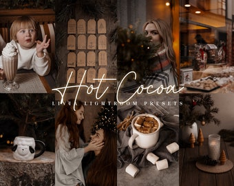 HOT COCOA Lightroom Presets, Weihnachten Presets, Urlaub Presets, Brauntöne Presets, Gemütlicher Winter Presets, Reiche Presets, Mobile & Desktop