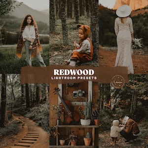 Redwood Lightroom Presets - Rich Warm Earthy Presets for Outdoor, Forest and Travel Blogger Photography - Mobile & Desktop