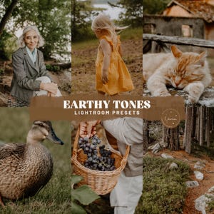 Erdige Töne Lightroom Presets - Reiche, warme Presets für Outdoor-Fotografie, Rustikale Presets, Erdtöne-Fotofilter – für Handys & für den Desktop