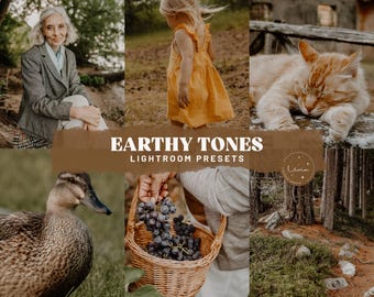 Earthy Tones Lightroom Presets - Rich Warm Presets for Outdoor Photography, Rustic Presets, Earth Tones Photo Filters - Mobile & Desktop