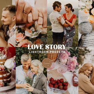 LOVE STORY Lightroom Presets, profesjonalne presety do fotografii ślubnej, dla par, zaręczynowej, rodzinnej, ciążowej, mobilnej i stacjonarnej