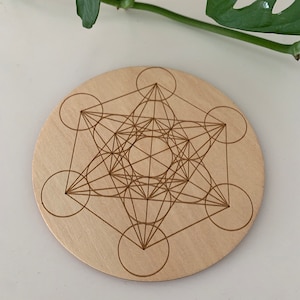 Metatron&#39;s Cube - MDF wood - Protection and Recharging of minerals