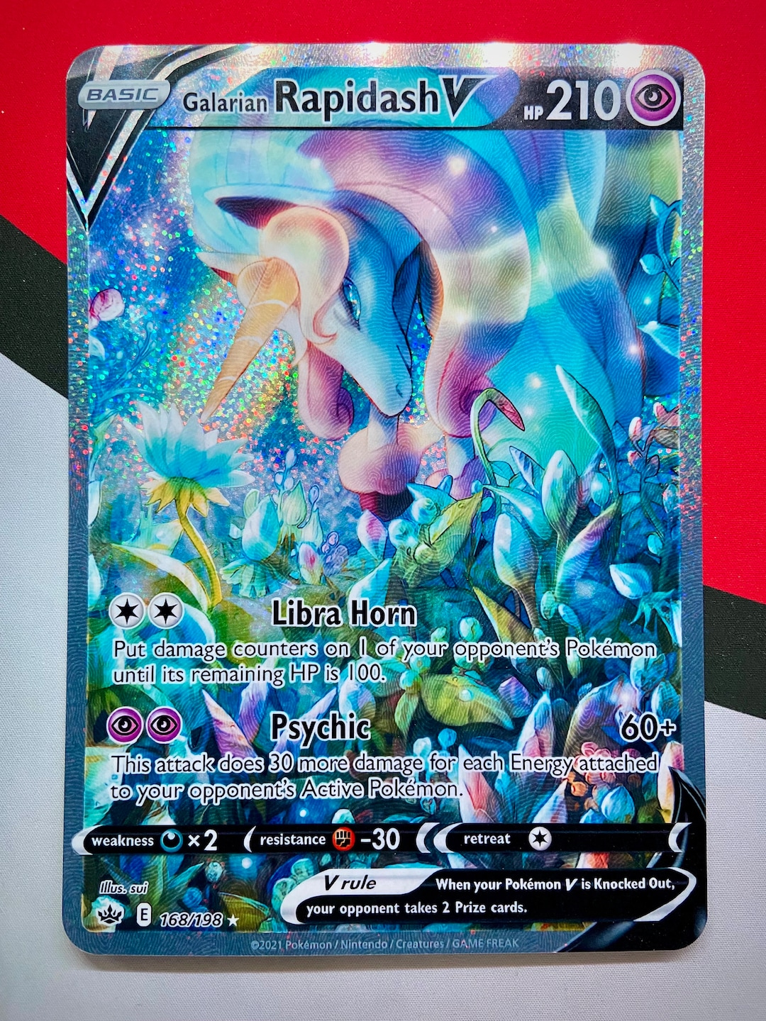 pokémon trading card game galarian rapidash v box Pokemon TCG: Galarian Rapidash V Box main image 1