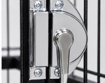 Bird Cage Door Lock, Stainless Steel, Half Moon Switch Latch, Aviary, Security Lock
