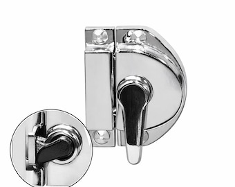 Bird Cage Door Lock, Stainless Steel, Half Moon Switch Latch, Aviary, Security Lock