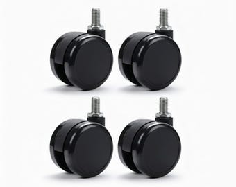 Bird Cage Caster Wheels, 2" Heavy Duty Swivel Rollers (Set of 4)