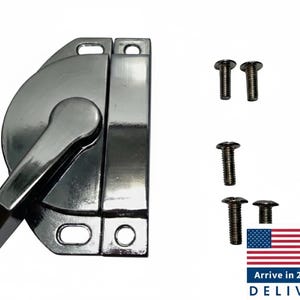 Bird Cage Door Lock, Stainless Steel, Half Moon Switch Latch, Aviary, Security Lock