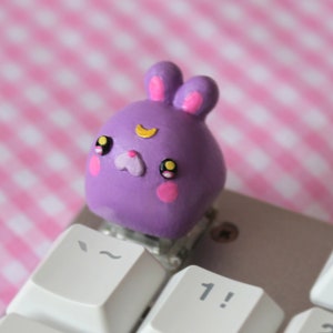 usagi moon bunny ⋅ handmade artisan sailor moon anime keycaps