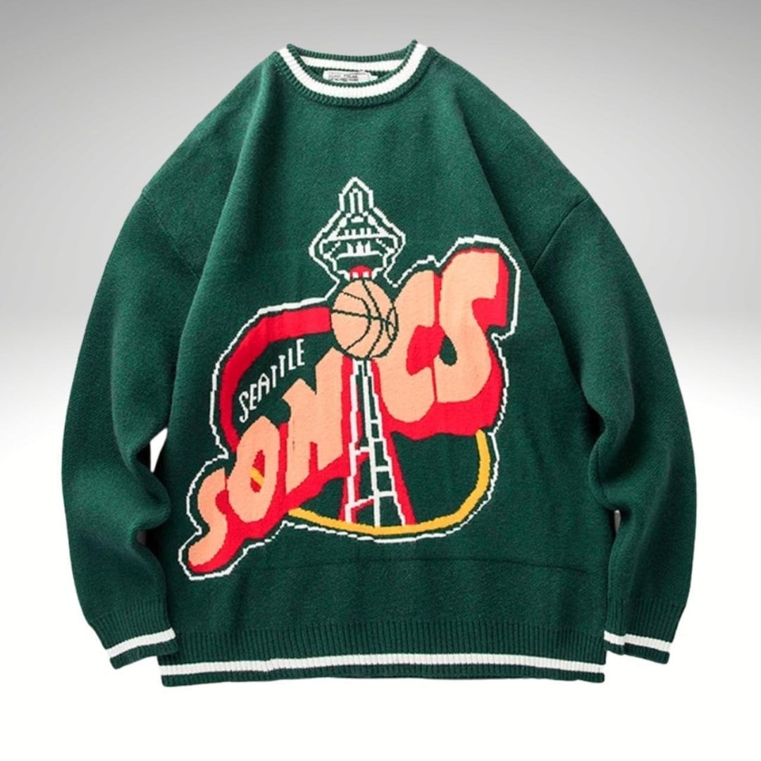 Seattle SuperSonics Space Needle Holiday Sweater