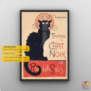 Tournée Du Chat Noir Fine Art Print / Vintage French Black Cat Poster ...