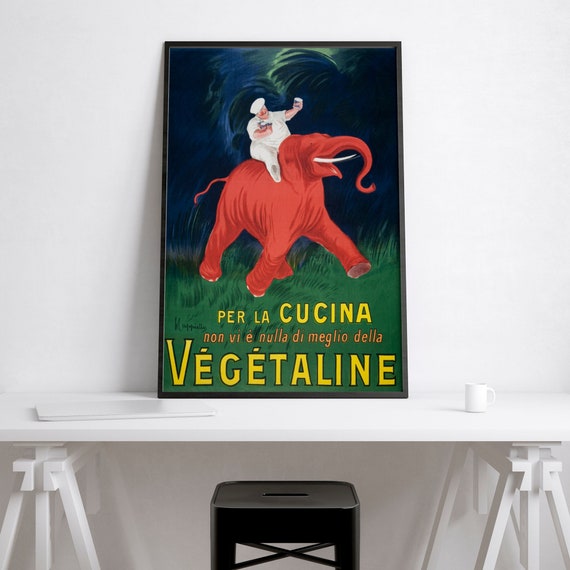 Per La Cucina Vegetaline by Leonetto Cappiello Fine Art Print / Vintage  Poster, Art Deco Poster, Vintage Wall Art, Vintage Prints 