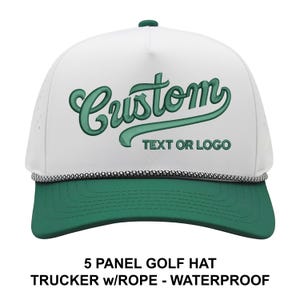 Gorras de golf personalizadas, bordadas, impermeables y con cuerda. Gorras de golf personalizadas.