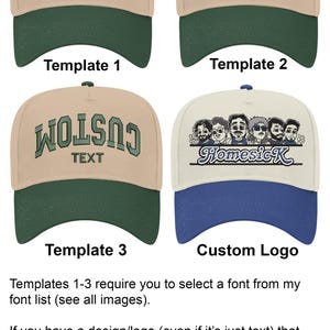 Custom Embroidered Hats, Custom Hat Embroidery, Personalized Hats image 2