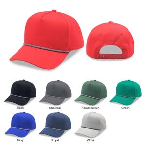 Custom embroidered rope hats