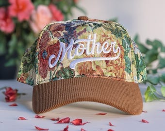 Embroidered MAMA Trucker Hat Adjustable Snapback Two-Tone Baseball Cap Mama Embroidered Statement Hat | Baseball Cap | DSY Lifestyle main image 4