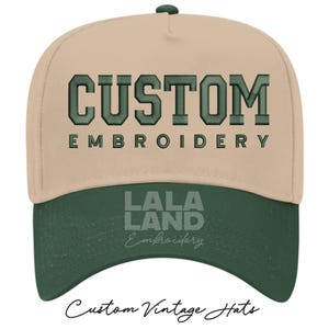Custom Embroidered Hats, Custom Hat Embroidery, Personalized Hats