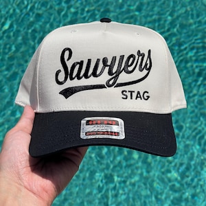 Custom bachelor party hats from La La Land Embroidery