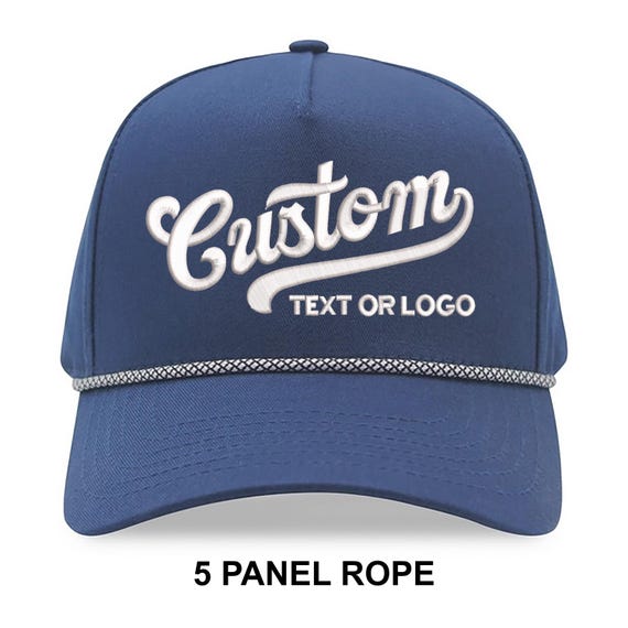 Custom Embroidered Rope Hats, Custom Hat Embroidery, Personalized Hats
