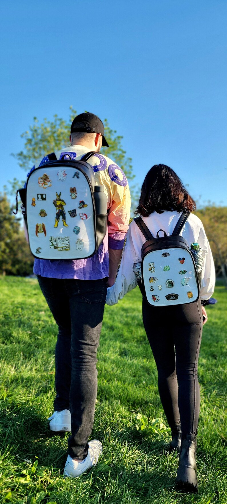 Pin Display Backpack Luxury PU Leather Itabag Backpack Clear Etsy