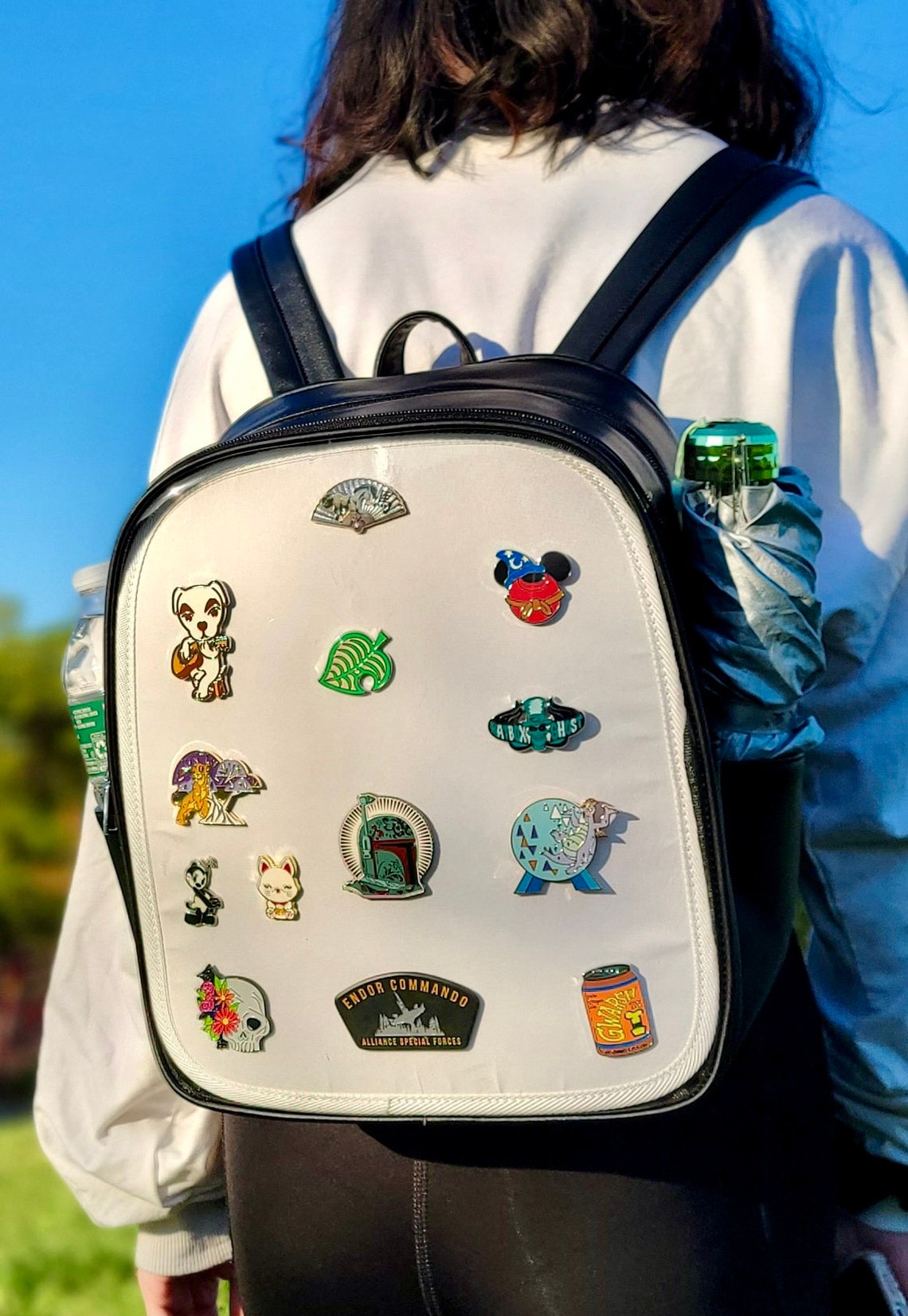 Pin Display Backpack Luxury PU Leather Itabag Backpack Clear Etsy