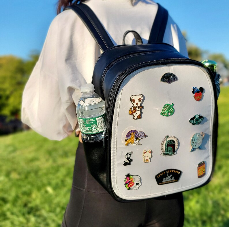 Pin Display Backpack Luxury PU Leather Itabag Backpack Clear Etsy