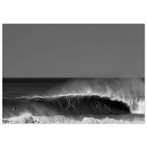Coxos Wave Photo Poster - Black & White Ericeira Surf Perfect for Surf Lovers and Home Decor