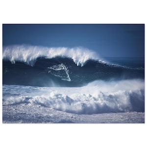 Nazaré Wave Poster: Portugal Surfing Photography - North Canyon
