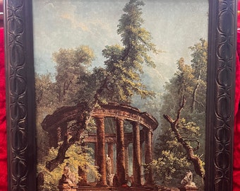 The frame! Roman baths print, great colors