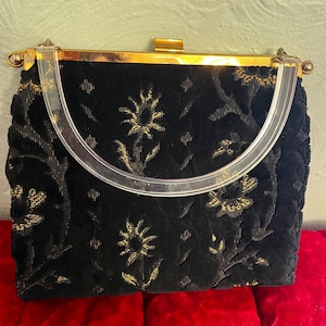 1950s 2-in-1 by L and M Purse con asa Lucite