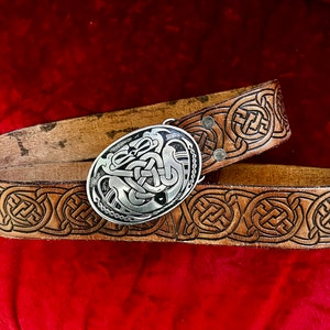 Dragon Knot Buckle Celtic Knot Belt