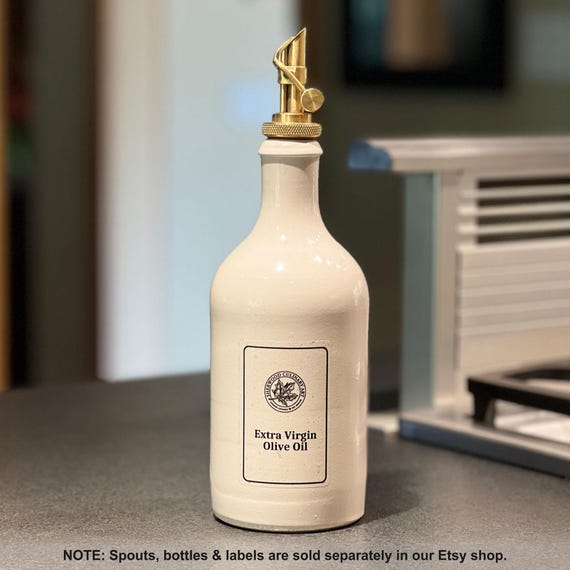 Oil Spout | Oil Dispenser | Brass or Stainless | Reusable