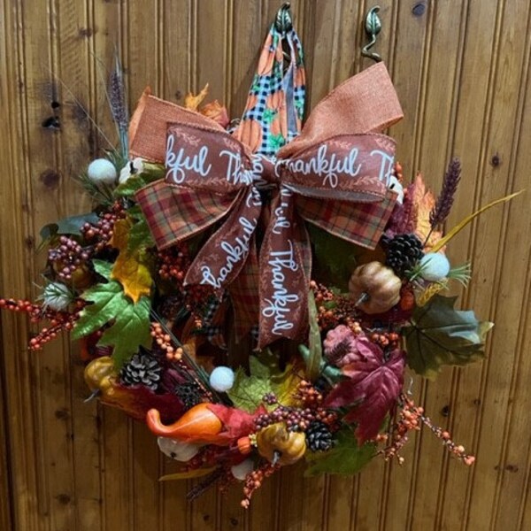 FALL THANKSGIVING WREATH