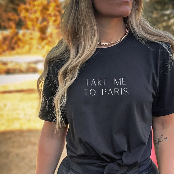 Camiseta paris negra sales