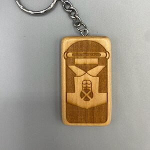 CYCLOPSE- Custom maple wood keychain