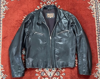 Chaqueta de cuero vintage de los años 90