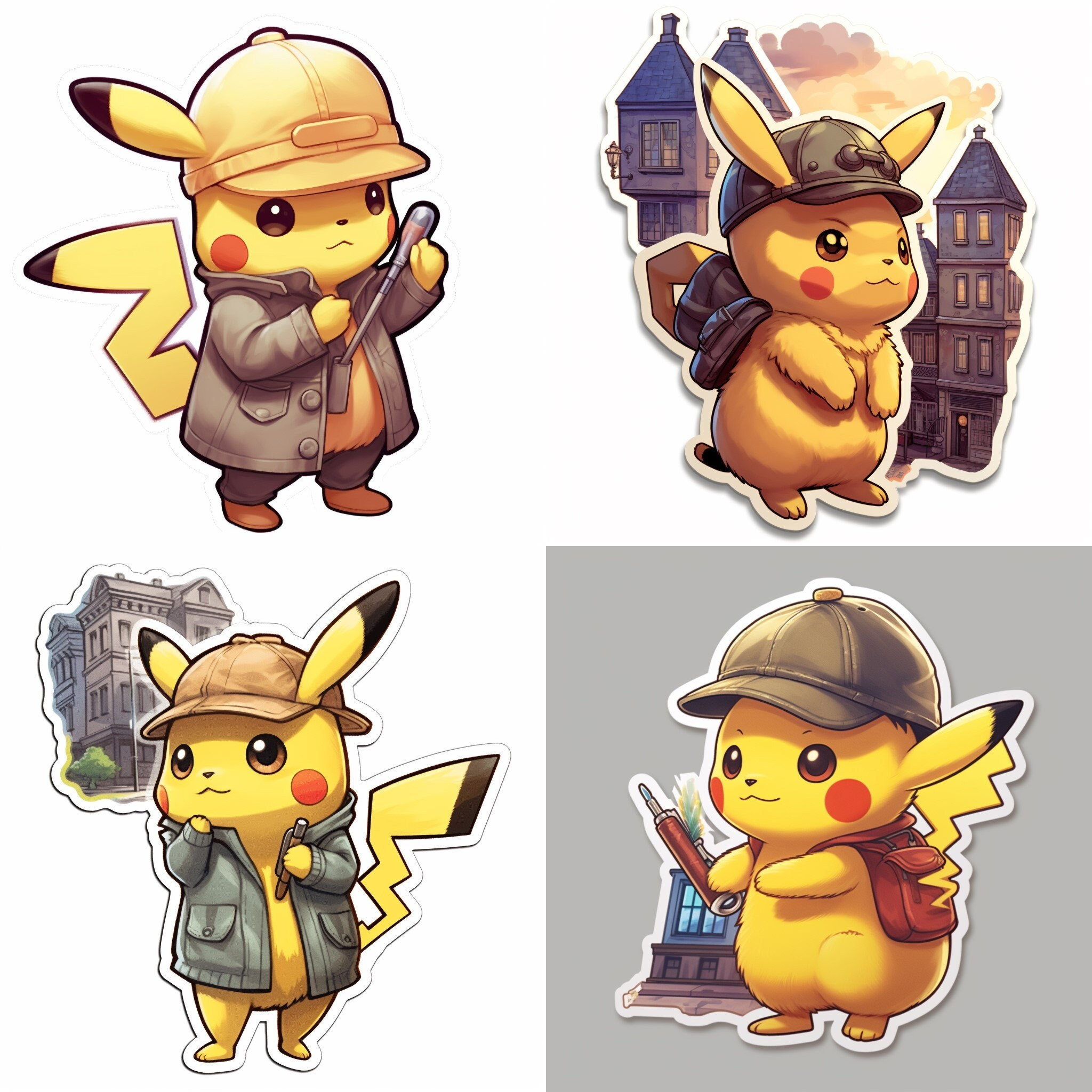 POKÉMON Detective Pikachu Movie Patches (4-Pack)