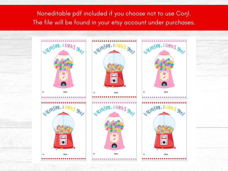 Class Valentine I Chews You, Printable School Valentines, Valentine's