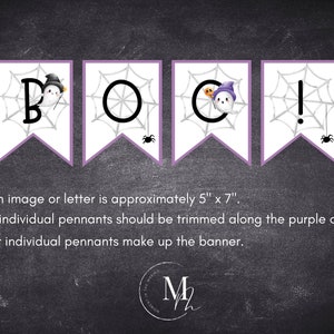 Halloween Boo Ghost Banner: Printable Party Decor (instant Download) - Etsy