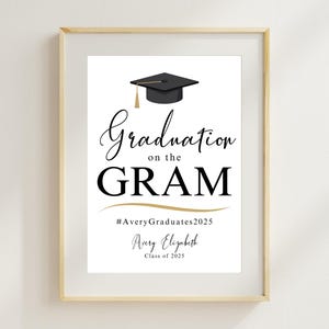 Graduation Party Signs Bundle: Personalized Printable Decor (digital ...