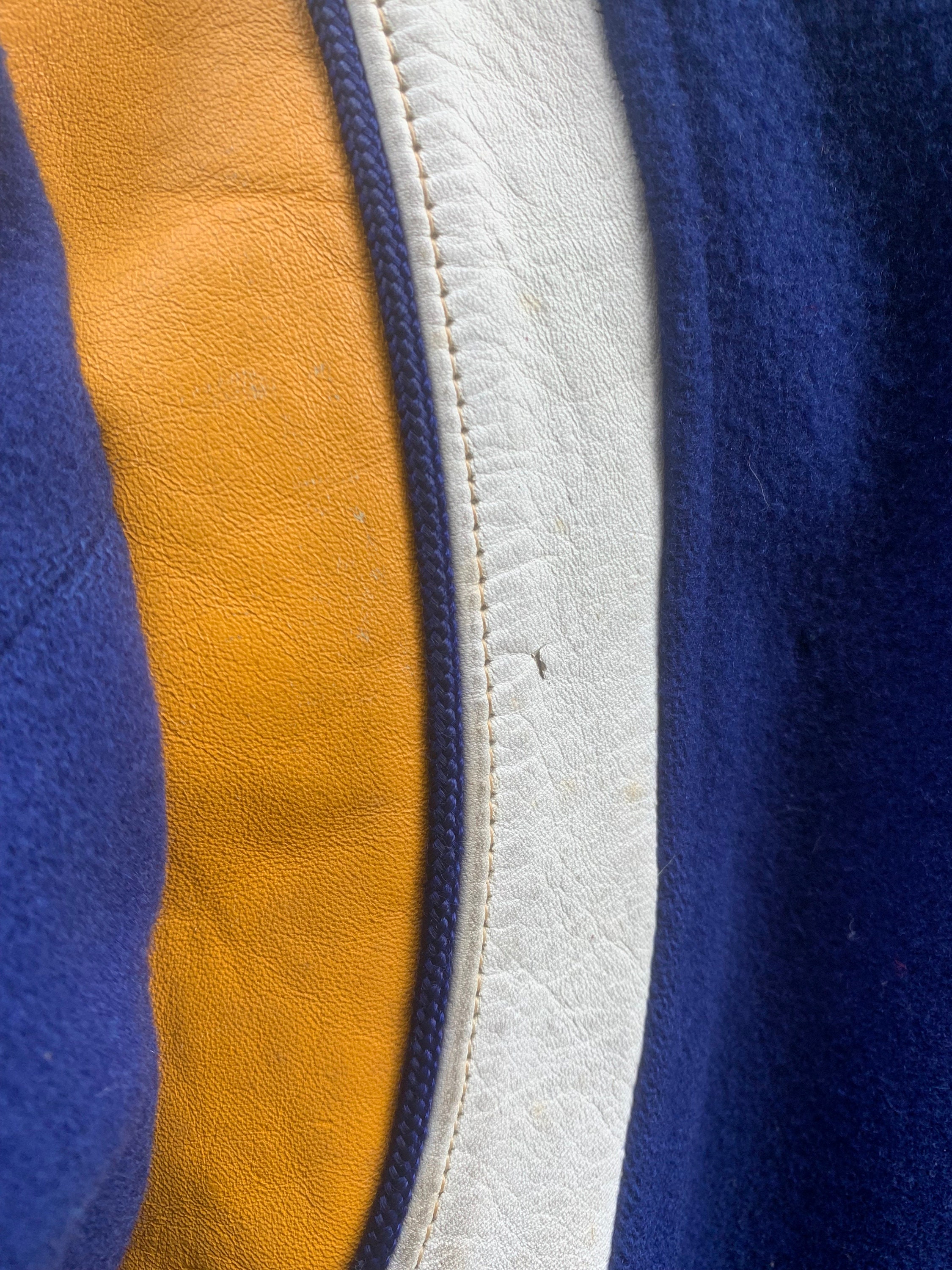 Lettermans Vintage 1940s/50s Lettermans Jacket Blue Gold White Size 36 - Etsy