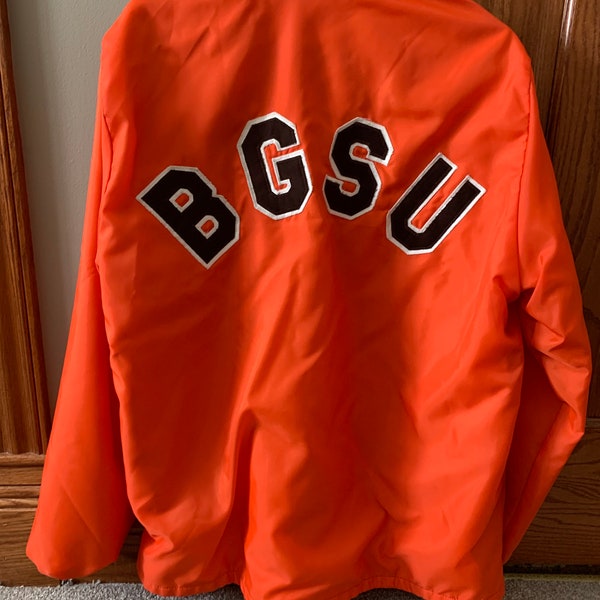 Vintage 1970s Bowling Green State University BGSU Falcons Holloway Jacket Size L