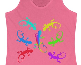 Inclusion PRIDE Gecko Tank Top, Blended Society Tank Top, Inspirational Tank, Humorous Graphic Tank Top, Great Gift, Ideal Racerback Tank