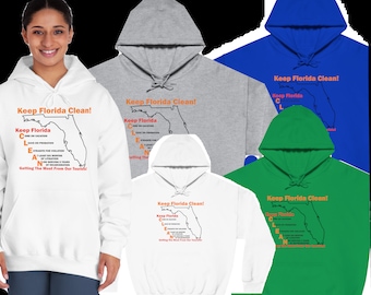 T-shirt, linne, långärmad t-shirt, hoodie, Keep Florida CLEAN rolig turistgrafik i Florida ditt val