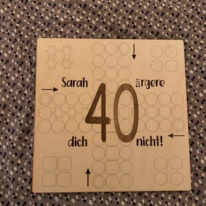 personalisiertes Geschenk 40, 30, 60, 20, Geburtstagsgeschenk, lustige Geschenke, Brettspiel, ärgere dich nicht