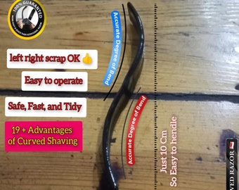 Curved Razor Type-S Barber Tool – Easy, Safe, Fast Shaving Handle