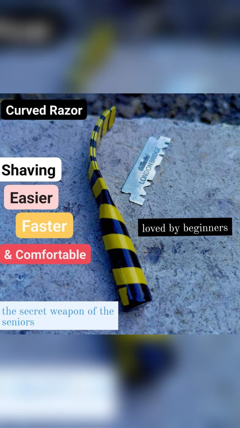 Curved Razor for Barber's and Salon's (type-c Regular) Easier, Fast and ...