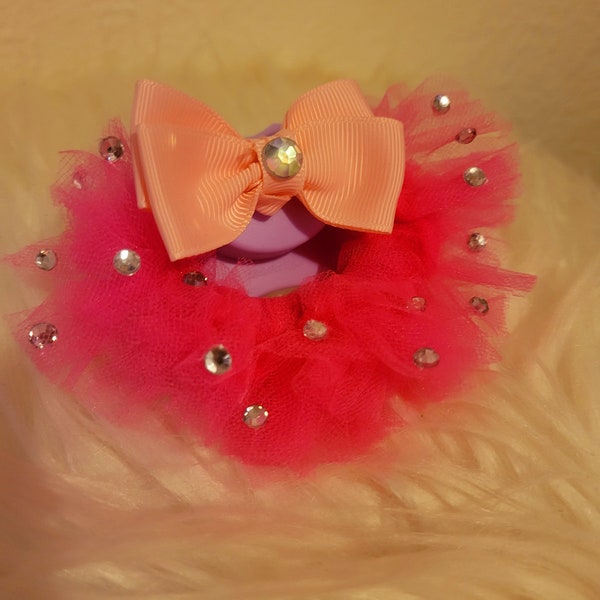 Adult Pacifier -ABDL Adult Baby Pacifier -Age regress-Large Paci with Bows-Princess Adult Pacifier