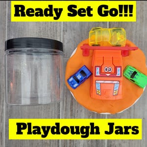 Play Dough Jar, Play Dough Kit, Kids Party Favors, Kids Birthday, Boys Gift, Gift for kids, play dough kit, Birthday Gift for Boys