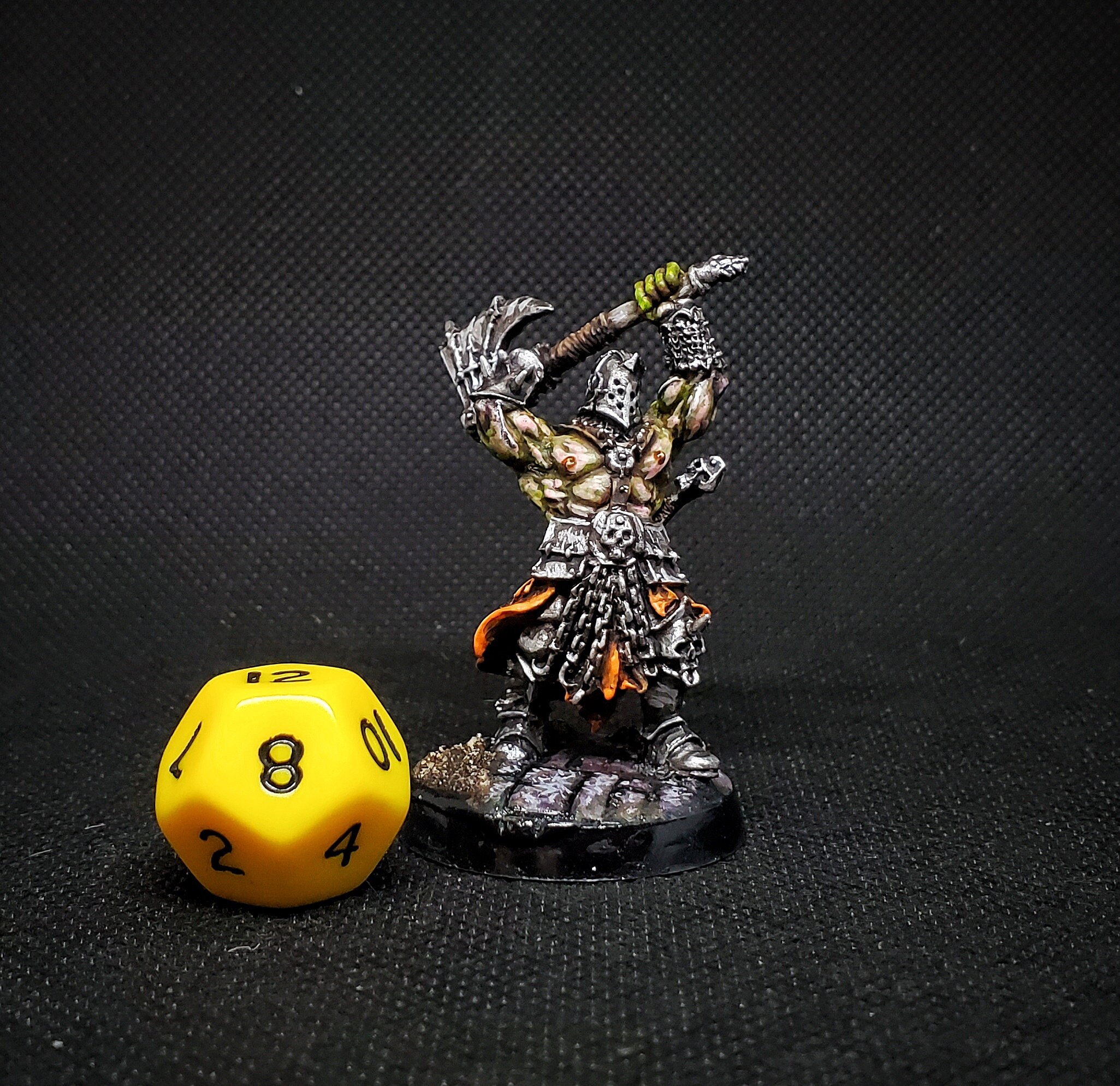 Painted Half-orc Barbarian Miniature Avatars of War D&d/pathfinder