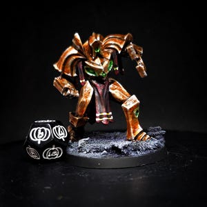 Painted 28mm Dungeons and Dragons Copper Golem Miniature